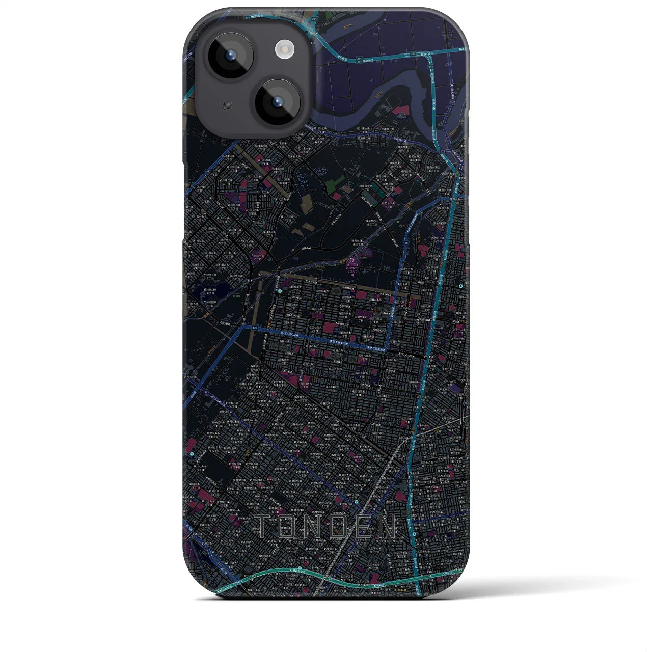 【屯田(北海道)】地図柄iPhoneケース(バックカバータイプ)
