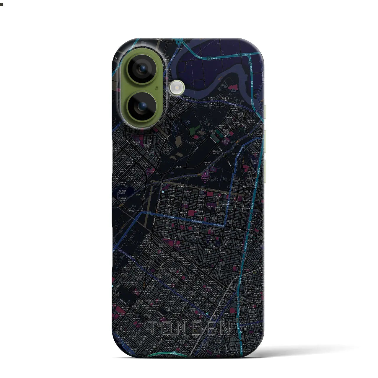 【屯田(北海道)】地図柄iPhoneケース(バックカバータイプ)