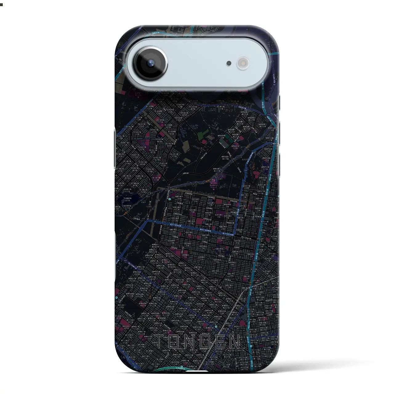 【屯田(北海道)】地図柄iPhoneケース(バックカバータイプ)