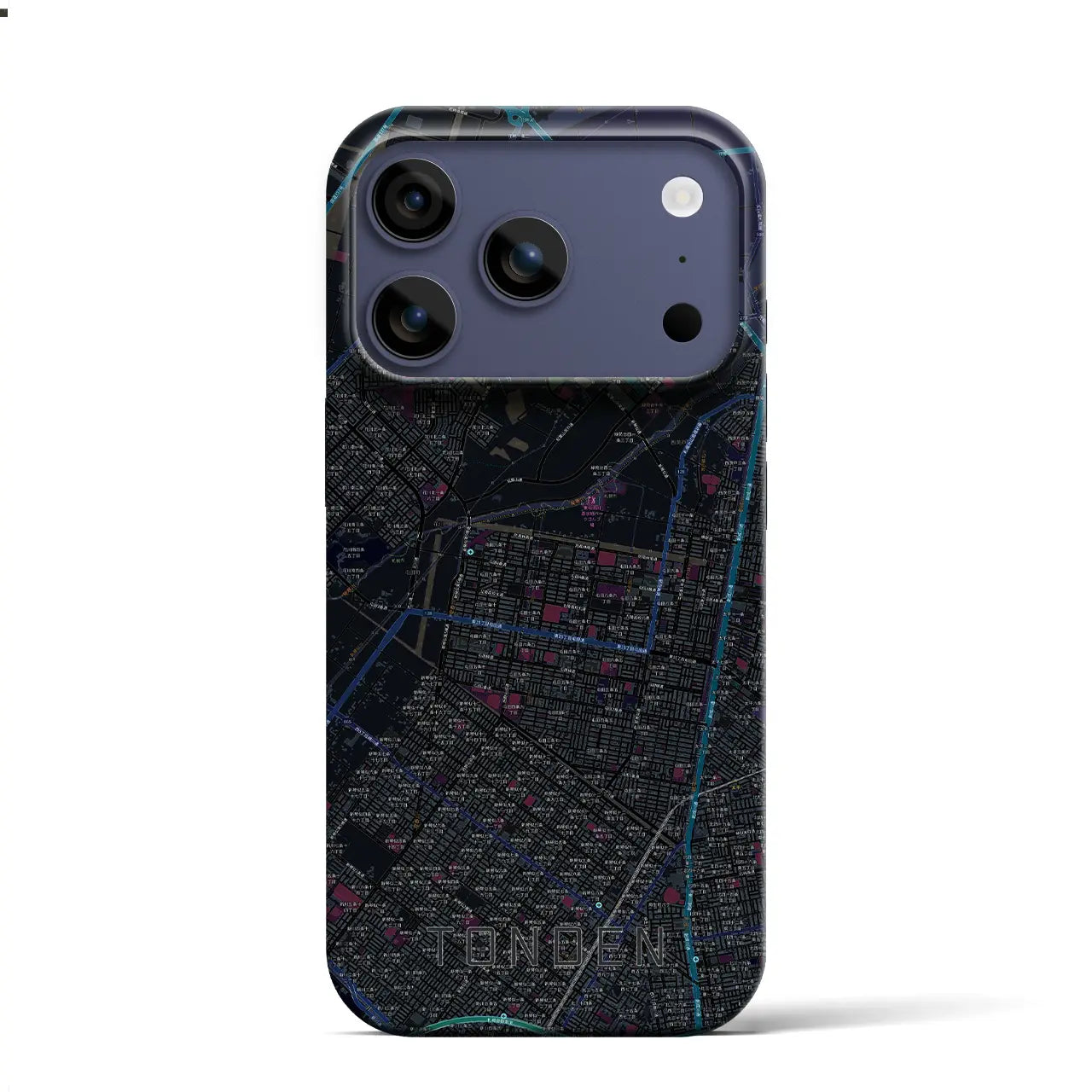 【屯田(北海道)】地図柄iPhoneケース(バックカバータイプ)