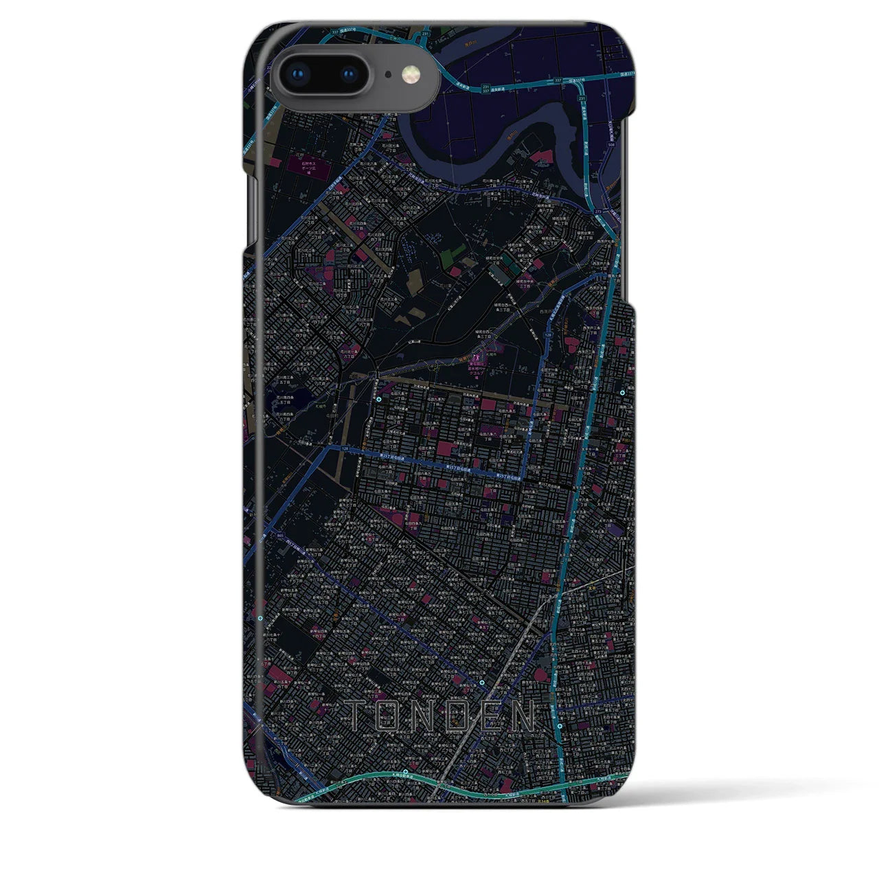 【屯田(北海道)】地図柄iPhoneケース(バックカバータイプ)