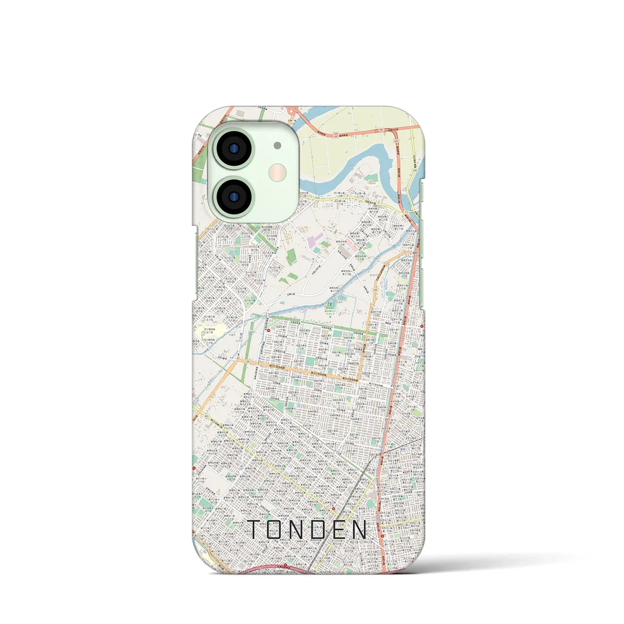 【屯田(北海道)】地図柄iPhoneケース(バックカバータイプ)