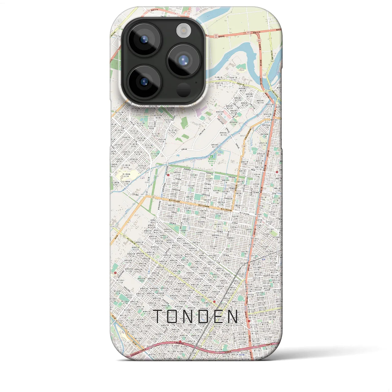 【屯田(北海道)】地図柄iPhoneケース(バックカバータイプ)
