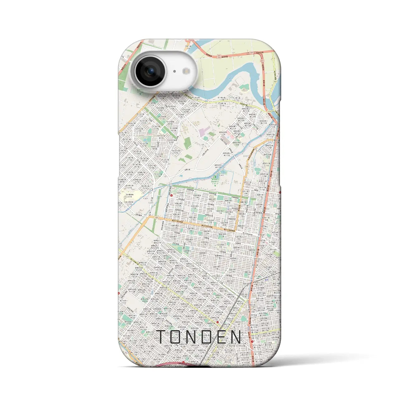 【屯田(北海道)】地図柄iPhoneケース(バックカバータイプ)