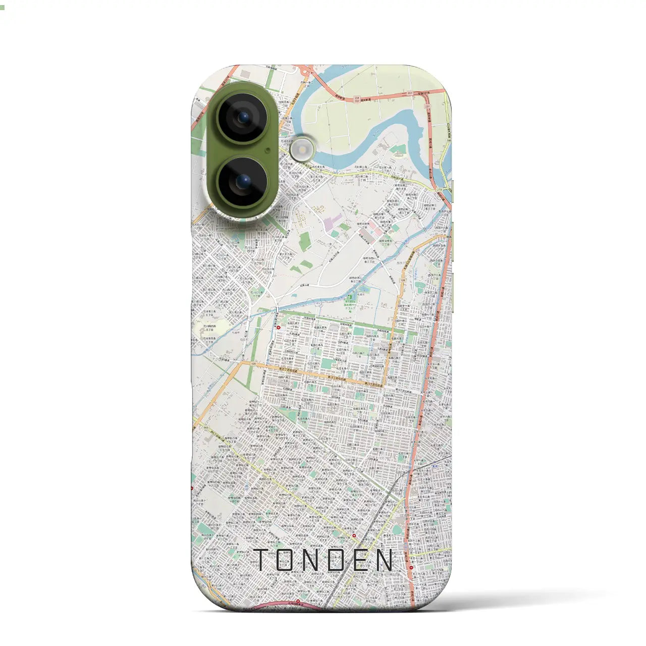 【屯田(北海道)】地図柄iPhoneケース(バックカバータイプ)