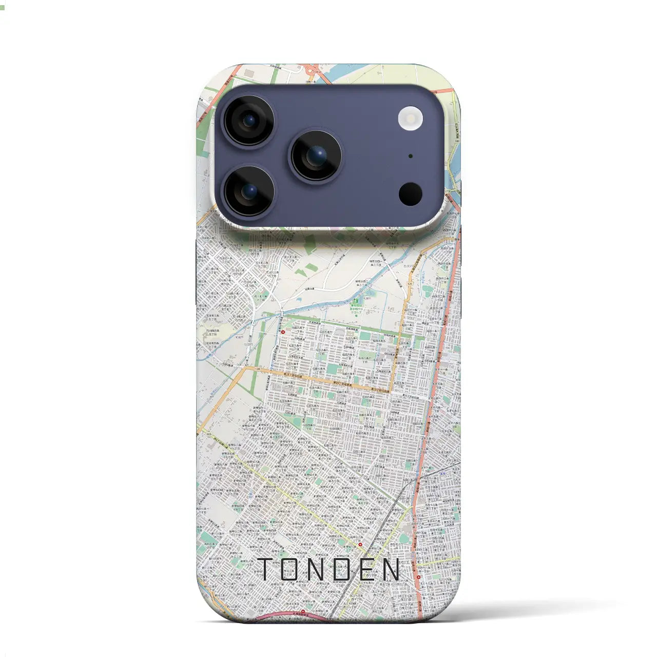 【屯田(北海道)】地図柄iPhoneケース(バックカバータイプ)