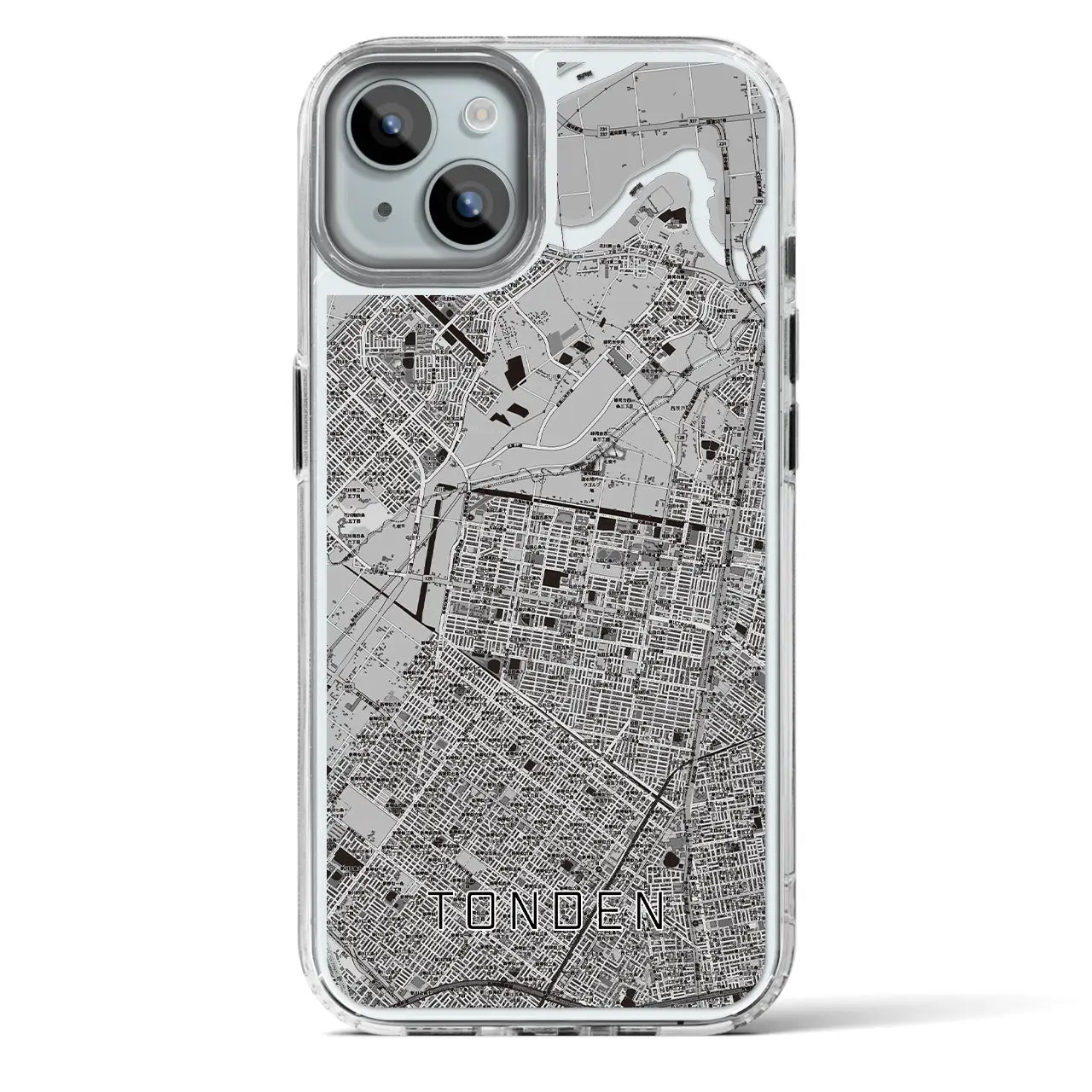 【屯田(北海道)】地図柄iPhoneケース(MagSafeタイプ)