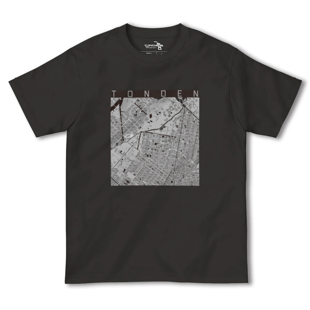 【屯田(北海道)】地図柄ヘビーウェイトTシャツ