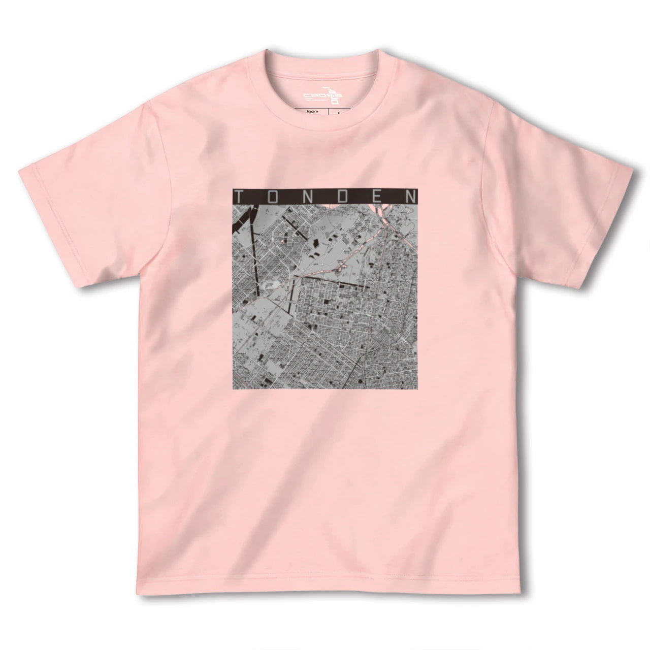 【屯田(北海道)】地図柄ヘビーウェイトTシャツ