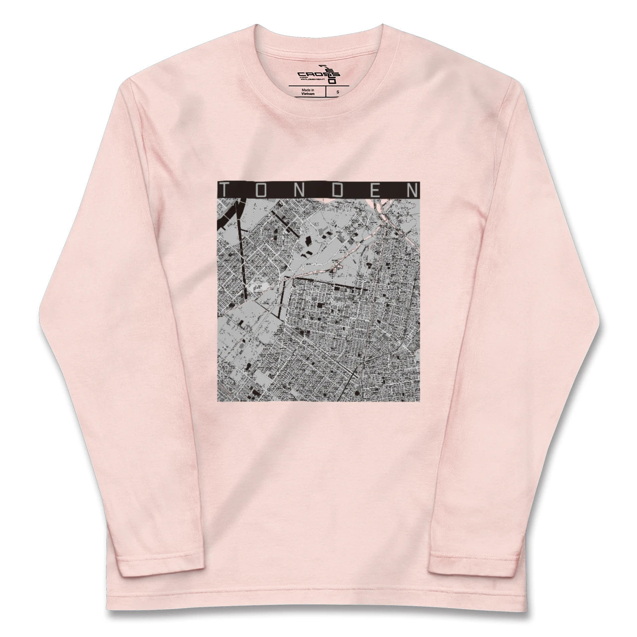 【屯田(北海道)】地図柄ロングスリーブTシャツ