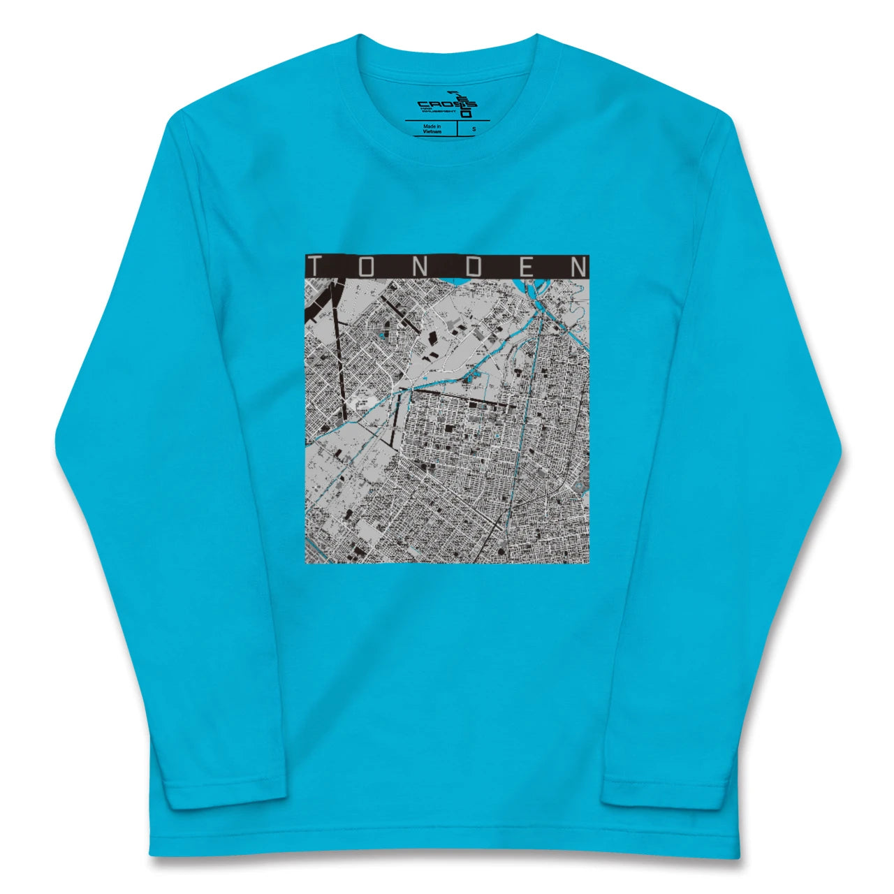 【屯田(北海道)】地図柄ロングスリーブTシャツ