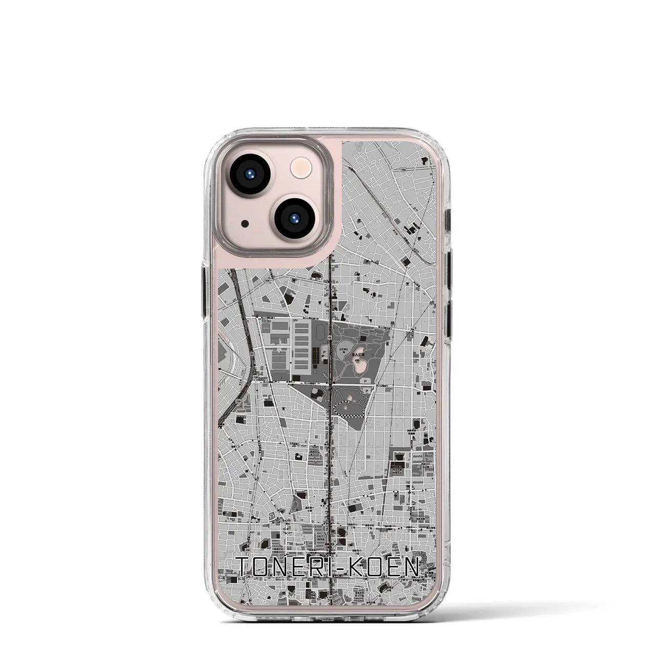 【舎人公園(東京都)】地図柄iPhoneケース(MagSafeタイプ)