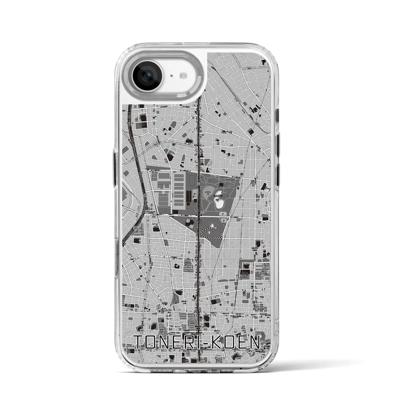 【舎人公園(東京都)】地図柄iPhoneケース(MagSafeタイプ)