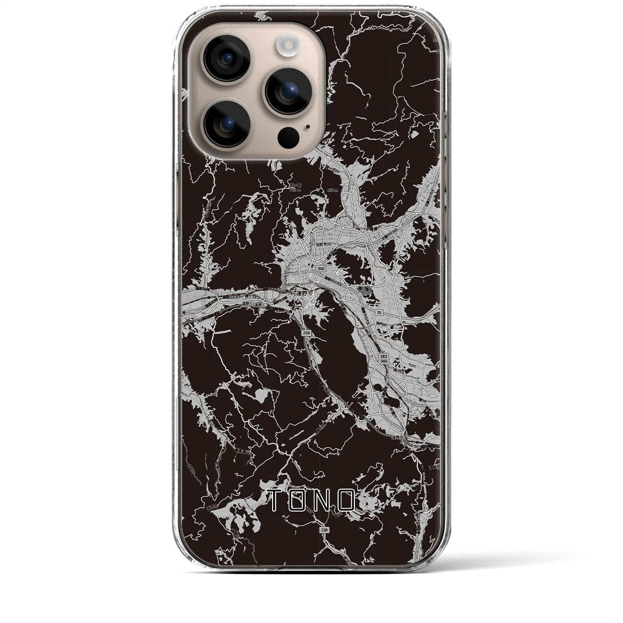 【遠野(岩手県)】地図柄iPhoneケース(クリアタイプ)