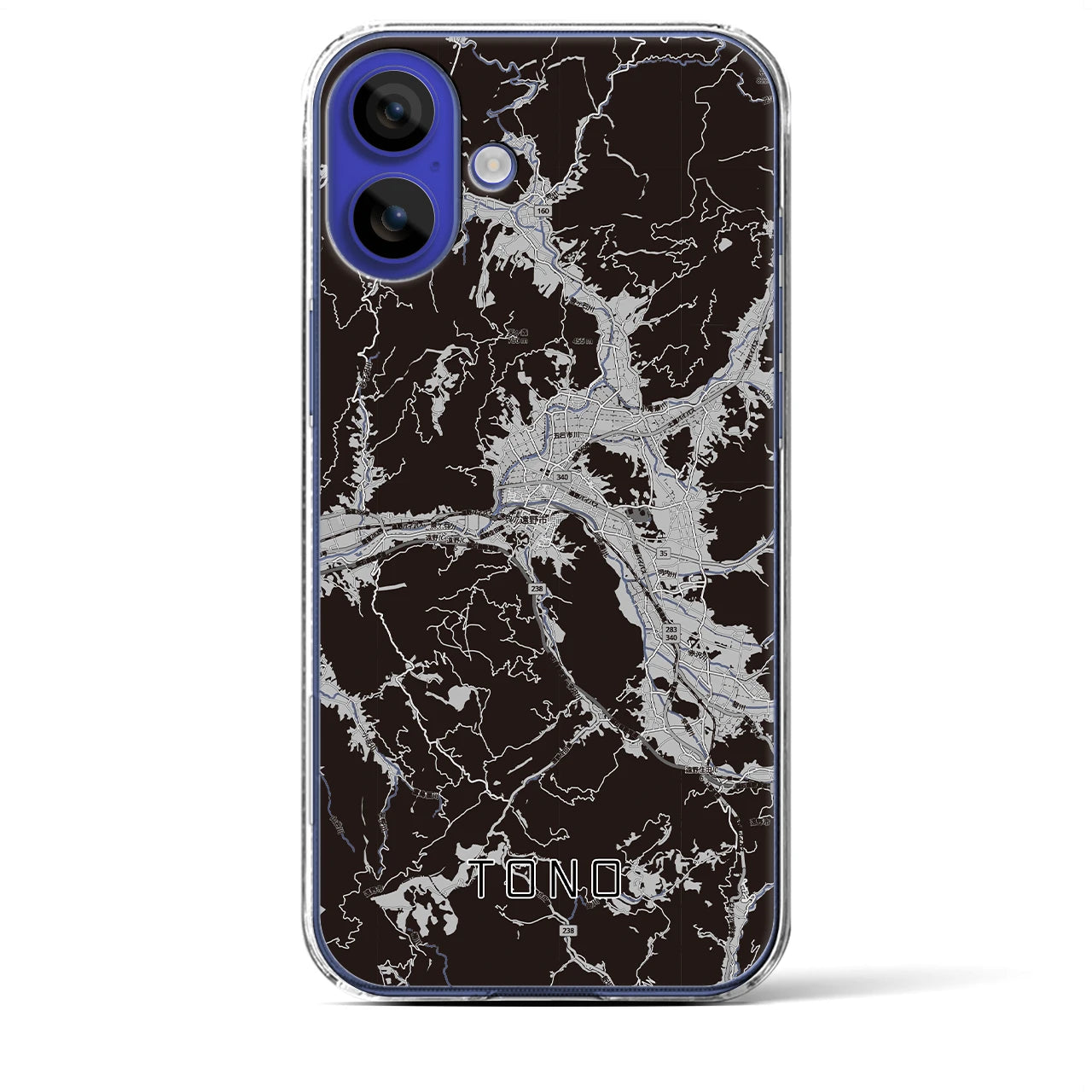 【遠野(岩手県)】地図柄iPhoneケース(クリアタイプ)