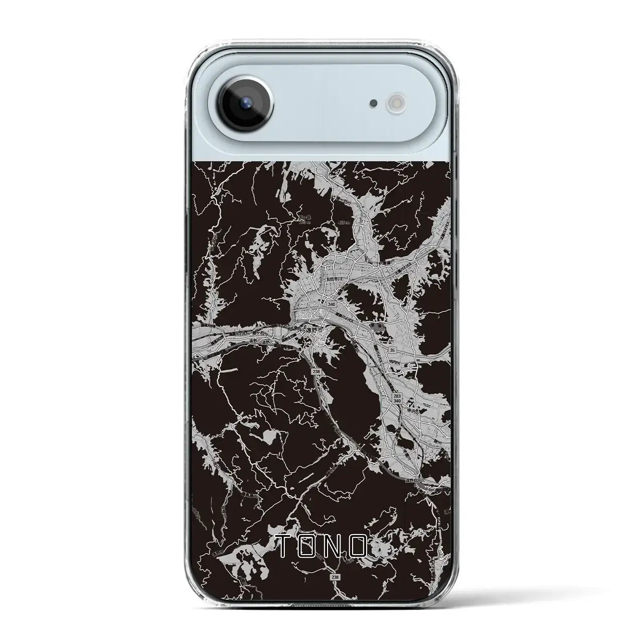 【遠野(岩手県)】地図柄iPhoneケース(クリアタイプ)