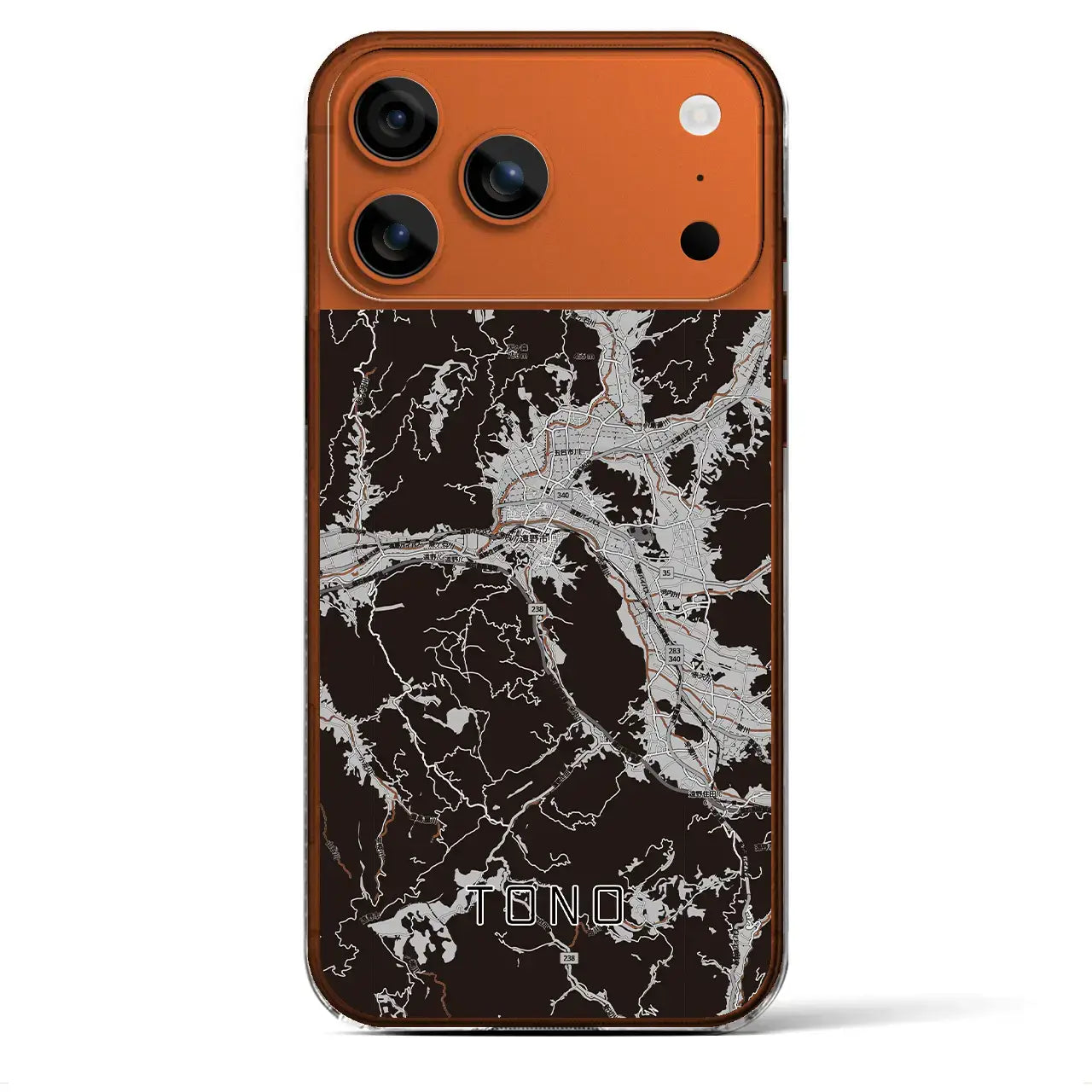 【遠野(岩手県)】地図柄iPhoneケース(クリアタイプ)