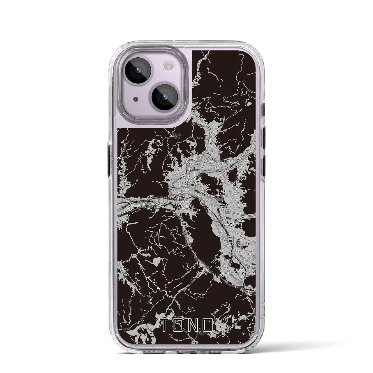 【遠野(岩手県)】地図柄iPhoneケース(MagSafeタイプ)