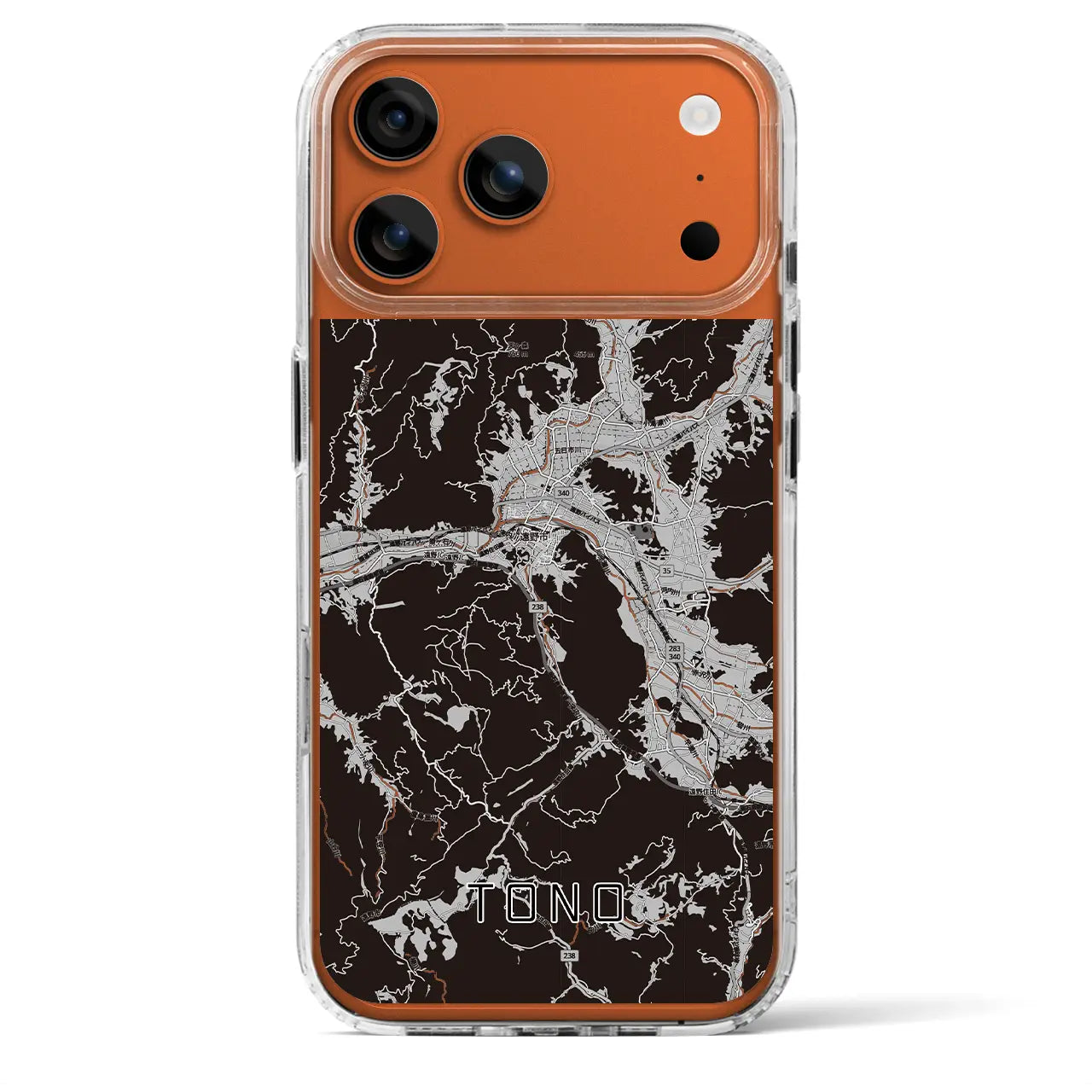 【遠野(岩手県)】地図柄iPhoneケース(MagSafeタイプ)