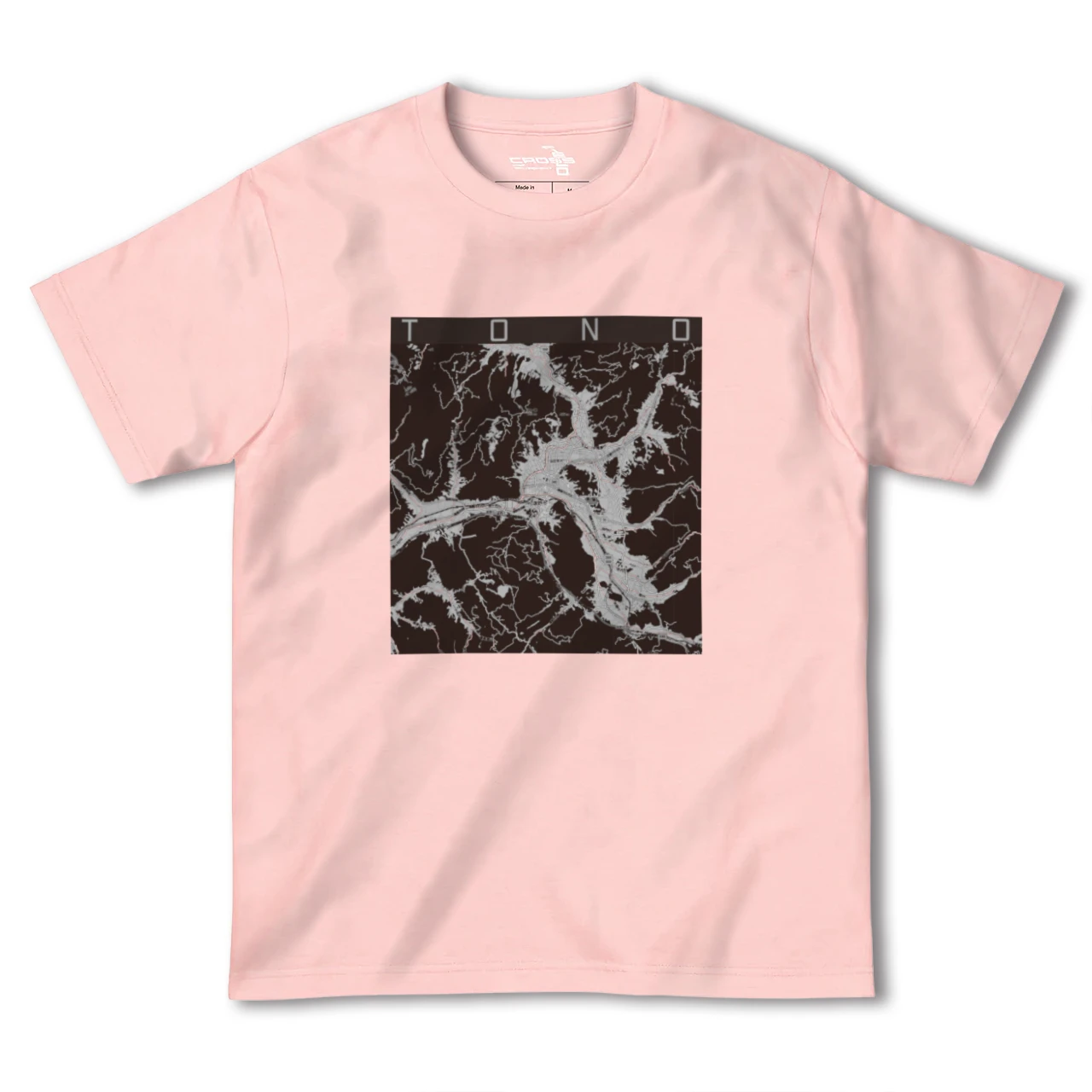 【遠野(岩手県)】地図柄ヘビーウェイトTシャツ