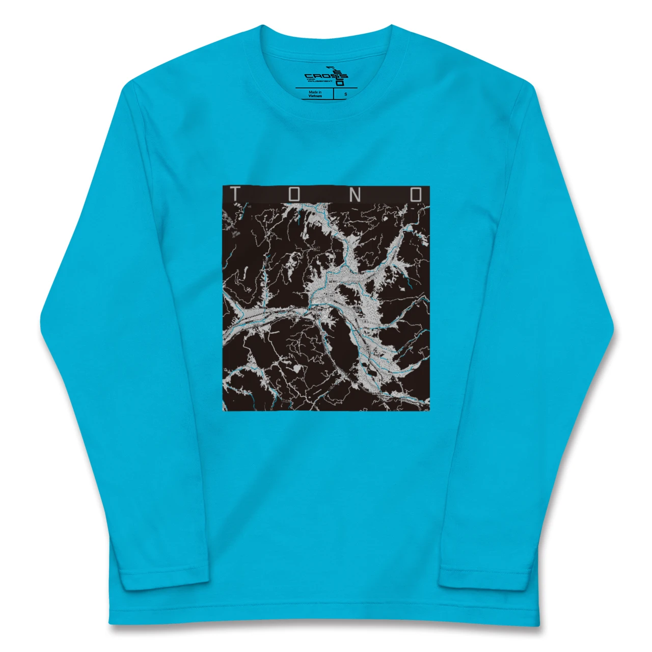 【遠野(岩手県)】地図柄ロングスリーブTシャツ