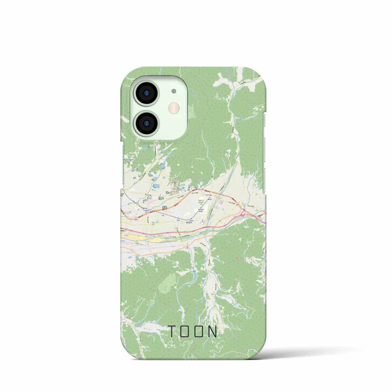 【東温(愛媛県)】地図柄iPhoneケース(バックカバータイプ)