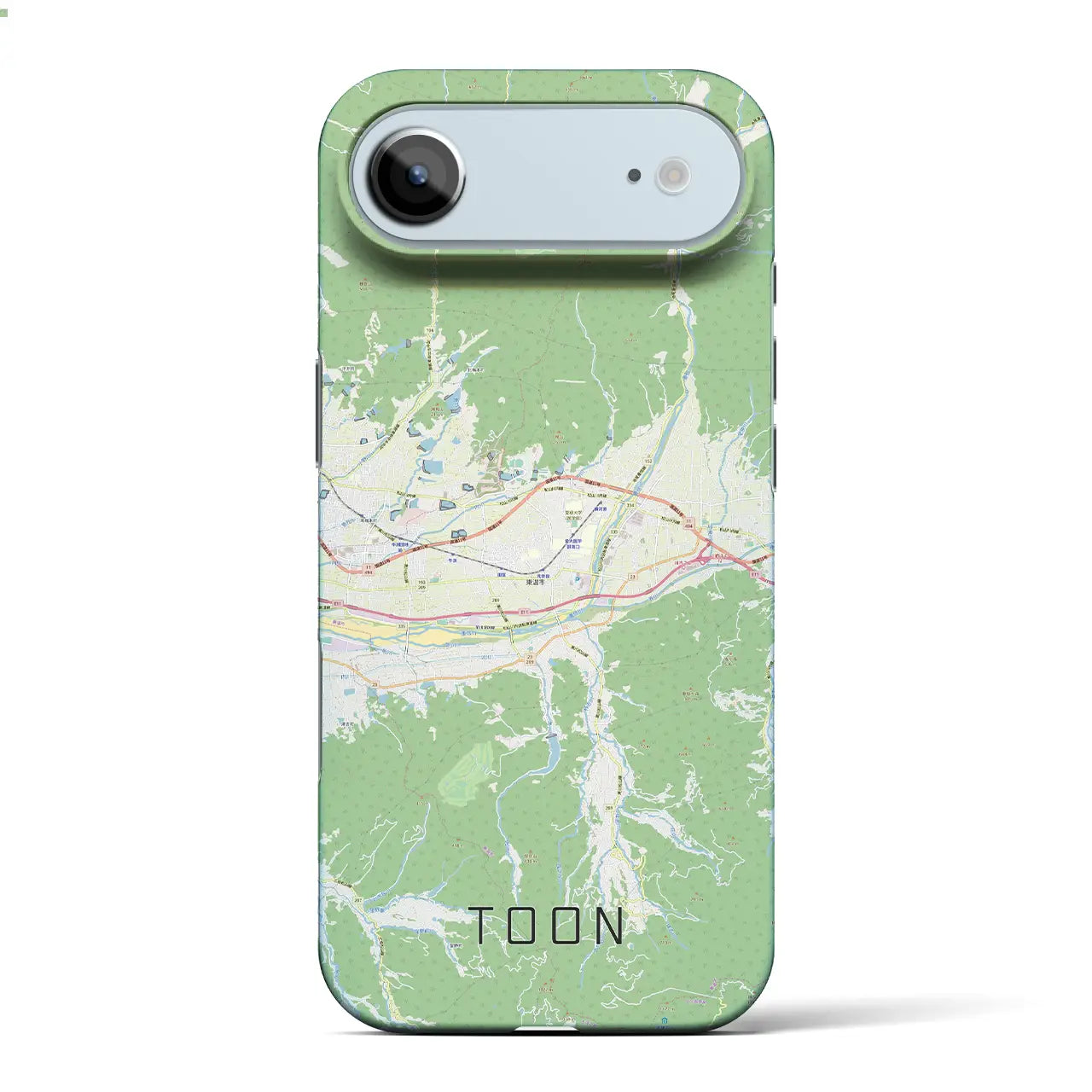 【東温(愛媛県)】地図柄iPhoneケース(バックカバータイプ)