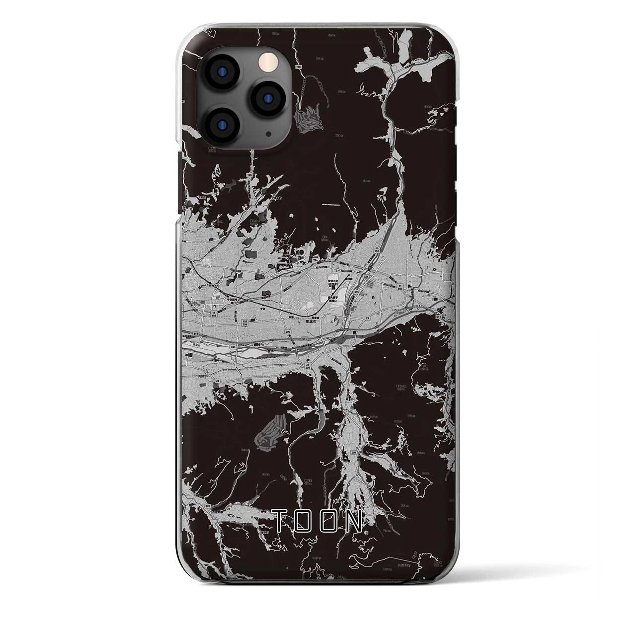 【東温(愛媛県)】地図柄iPhoneケース(クリアタイプ)