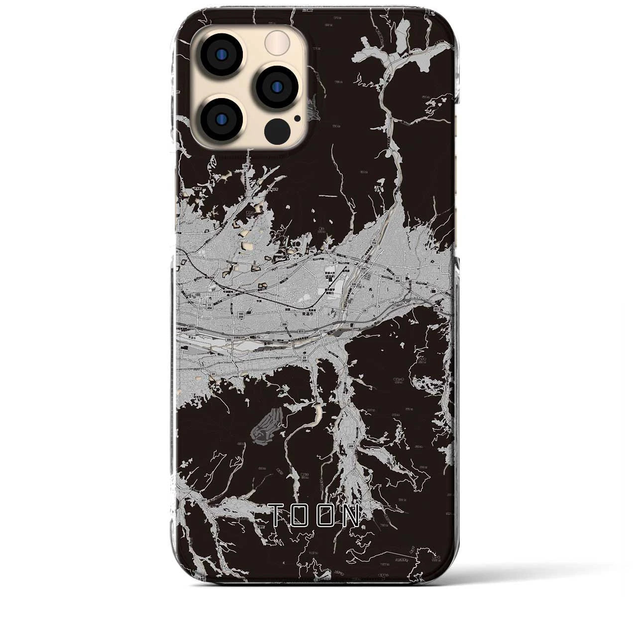 【東温(愛媛県)】地図柄iPhoneケース(クリアタイプ)