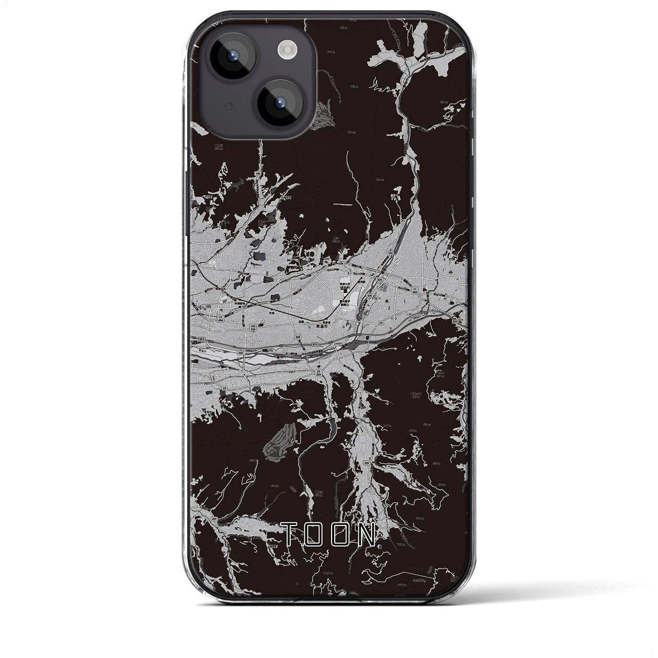 【東温(愛媛県)】地図柄iPhoneケース(クリアタイプ)