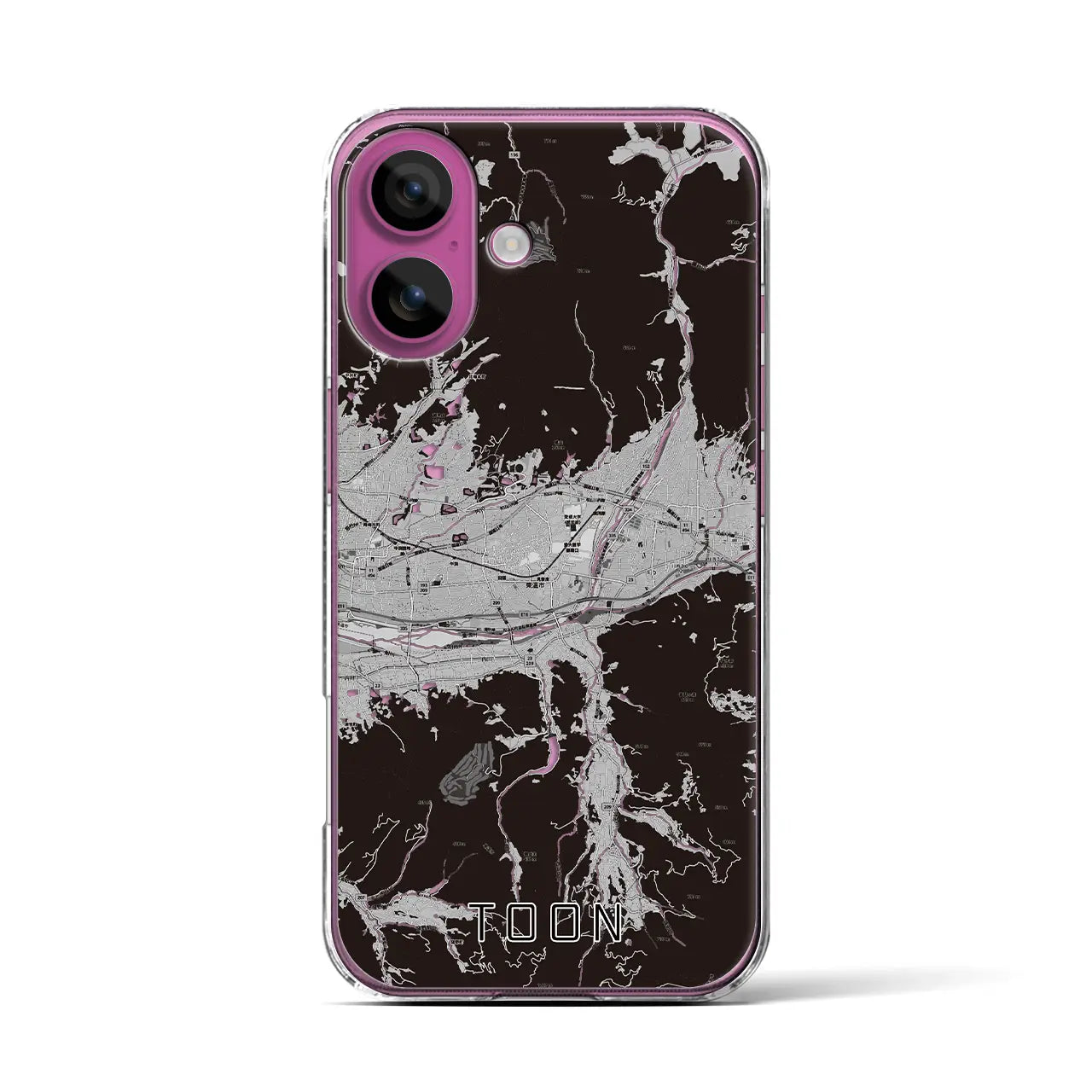 【東温(愛媛県)】地図柄iPhoneケース(クリアタイプ)