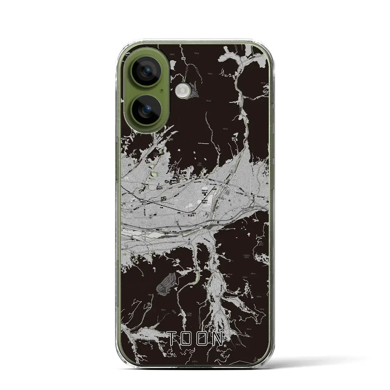 【東温(愛媛県)】地図柄iPhoneケース(クリアタイプ)