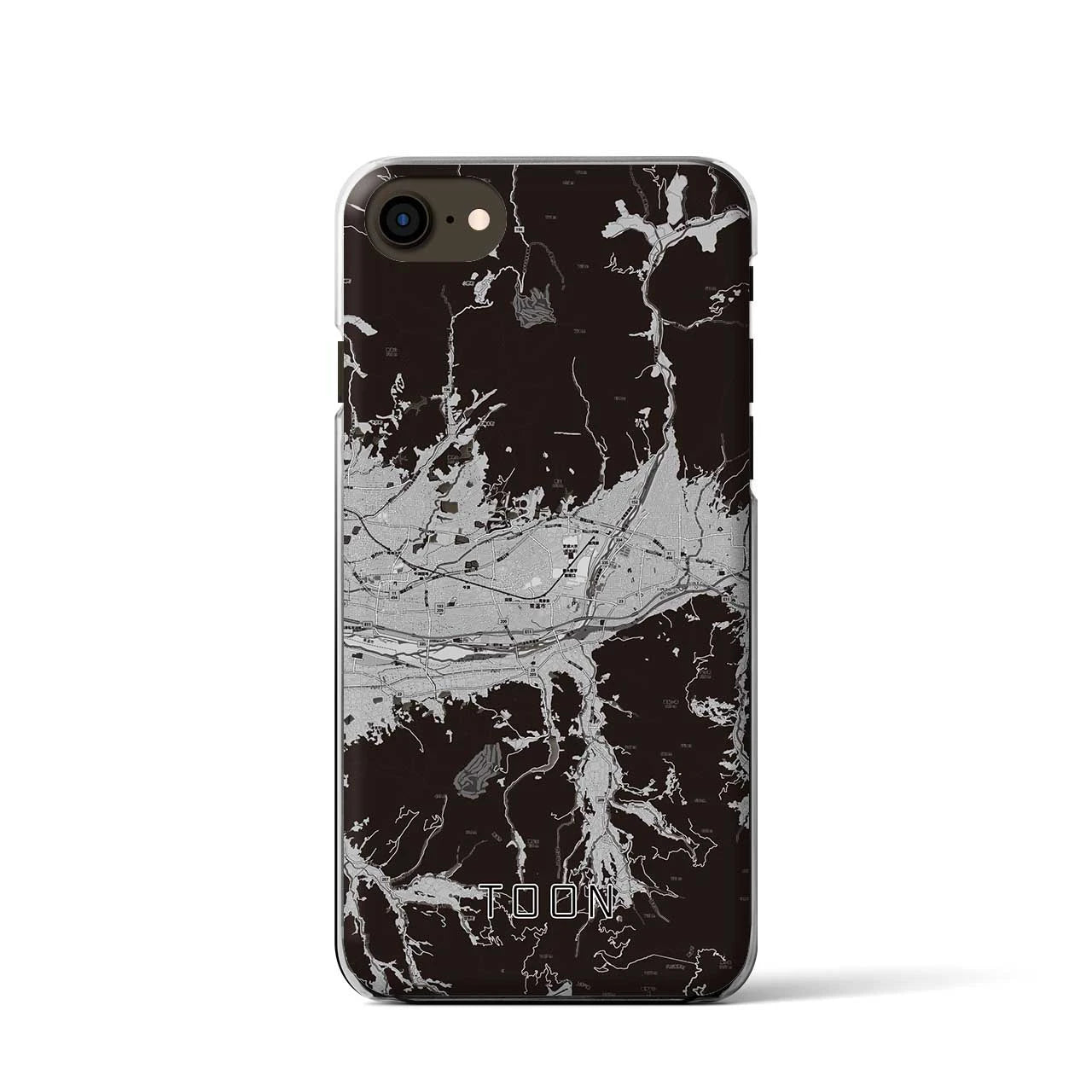 【東温(愛媛県)】地図柄iPhoneケース(クリアタイプ)