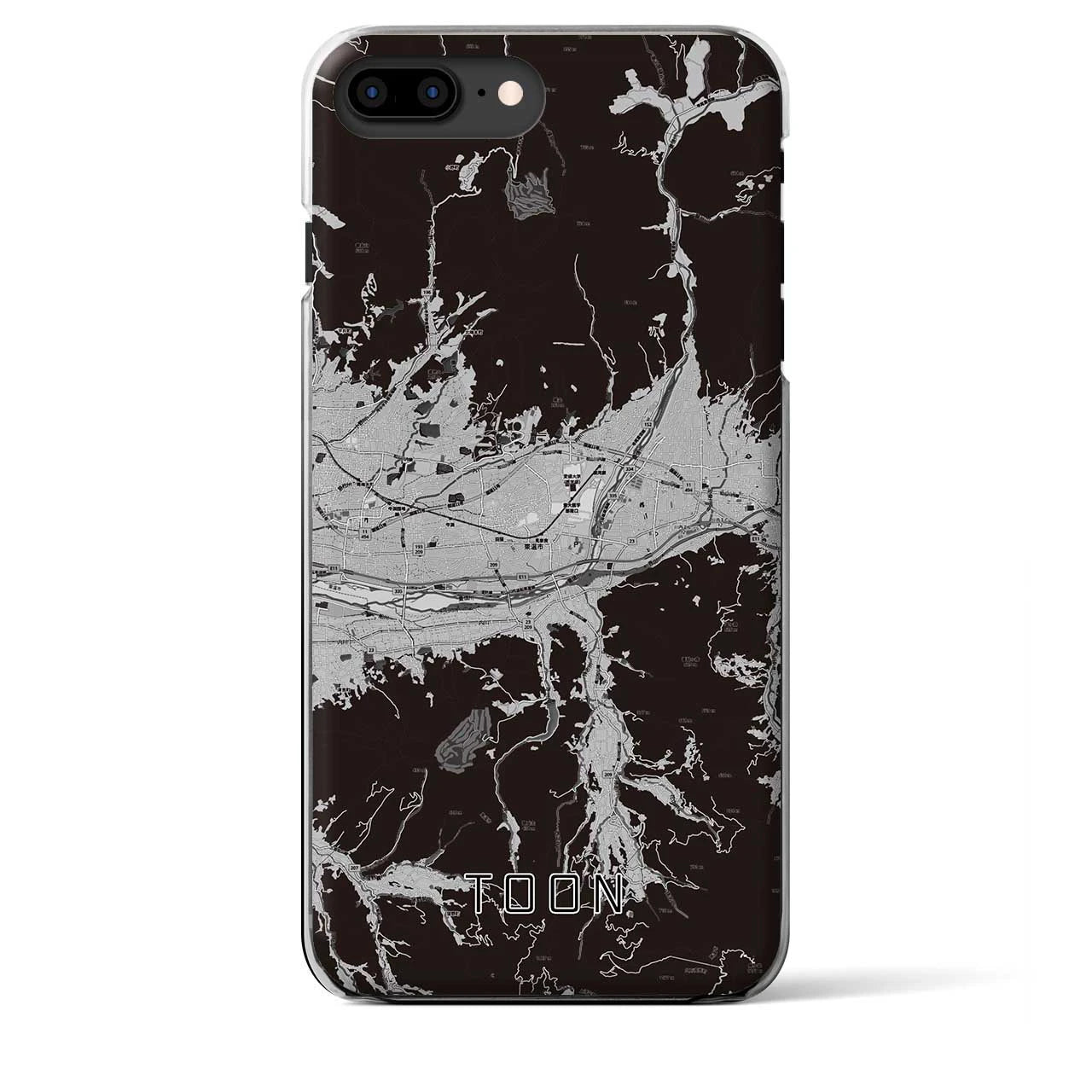 【東温(愛媛県)】地図柄iPhoneケース(クリアタイプ)