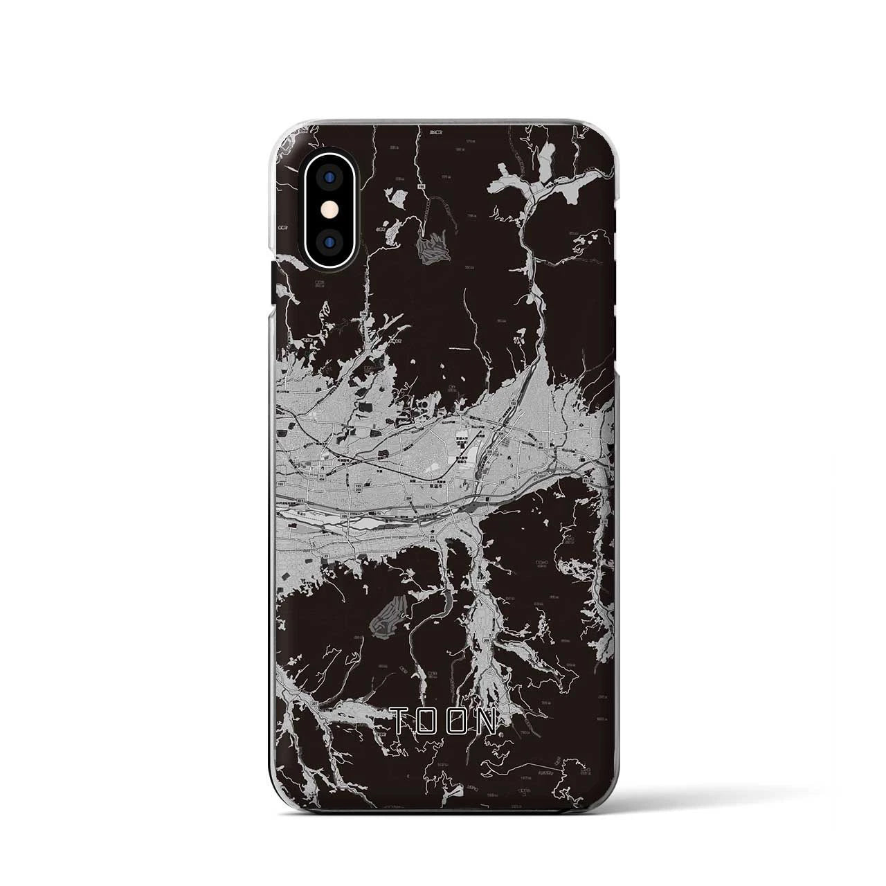 【東温(愛媛県)】地図柄iPhoneケース(クリアタイプ)