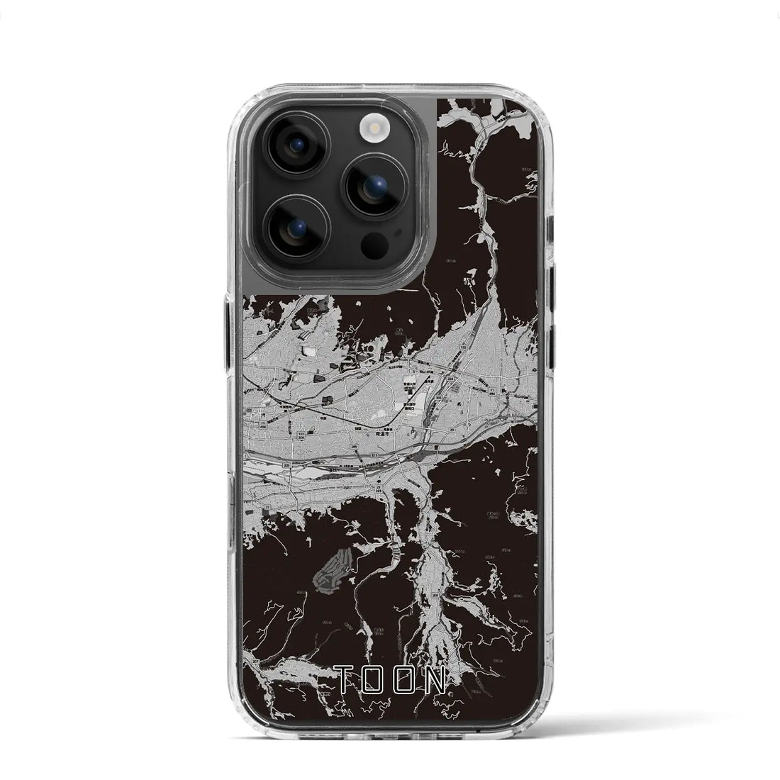 【東温(愛媛県)】地図柄iPhoneケース(MagSafeタイプ)