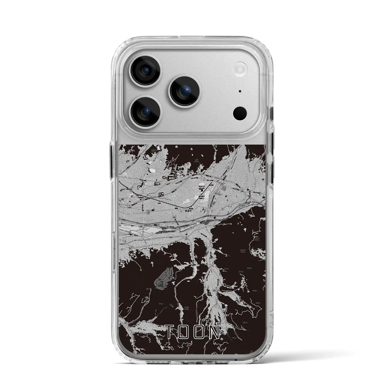 【東温(愛媛県)】地図柄iPhoneケース(MagSafeタイプ)