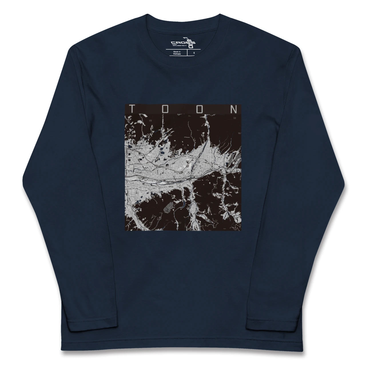 【東温(愛媛県)】地図柄ロングスリーブTシャツ