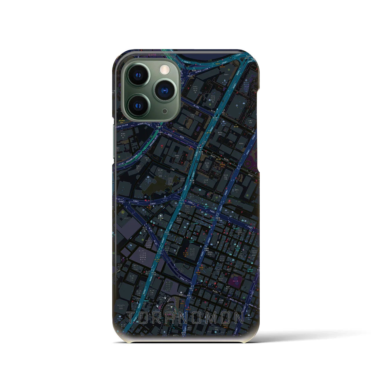 【虎ノ門(東京都)】地図柄iPhoneケース(バックカバータイプ)