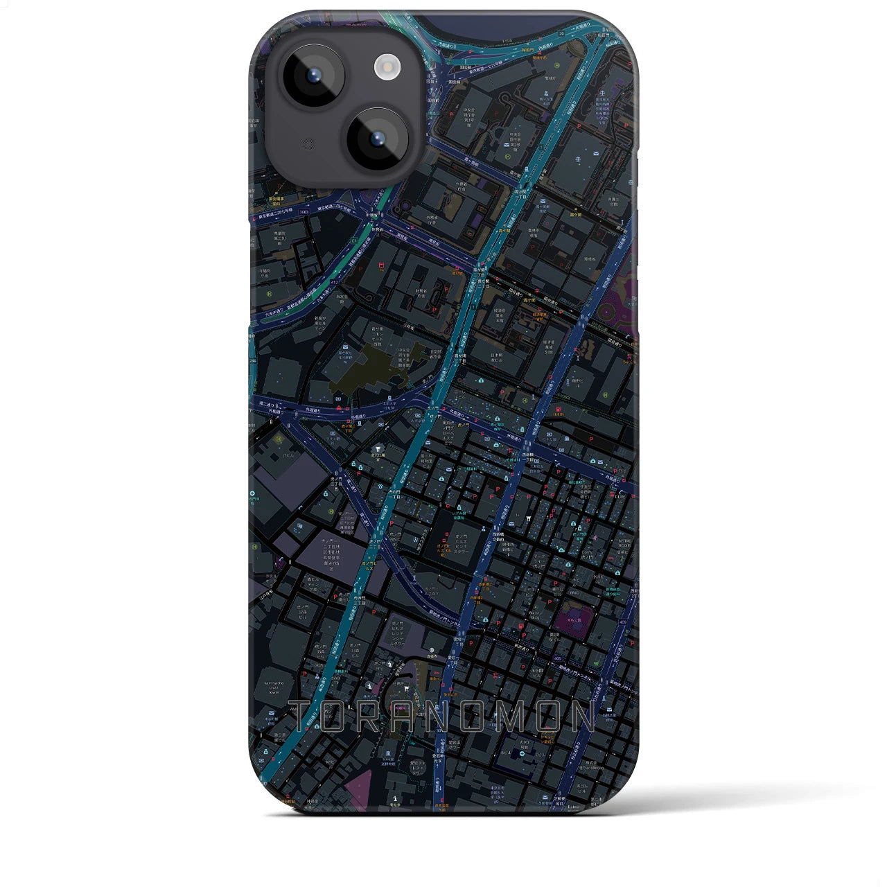 【虎ノ門(東京都)】地図柄iPhoneケース(バックカバータイプ)