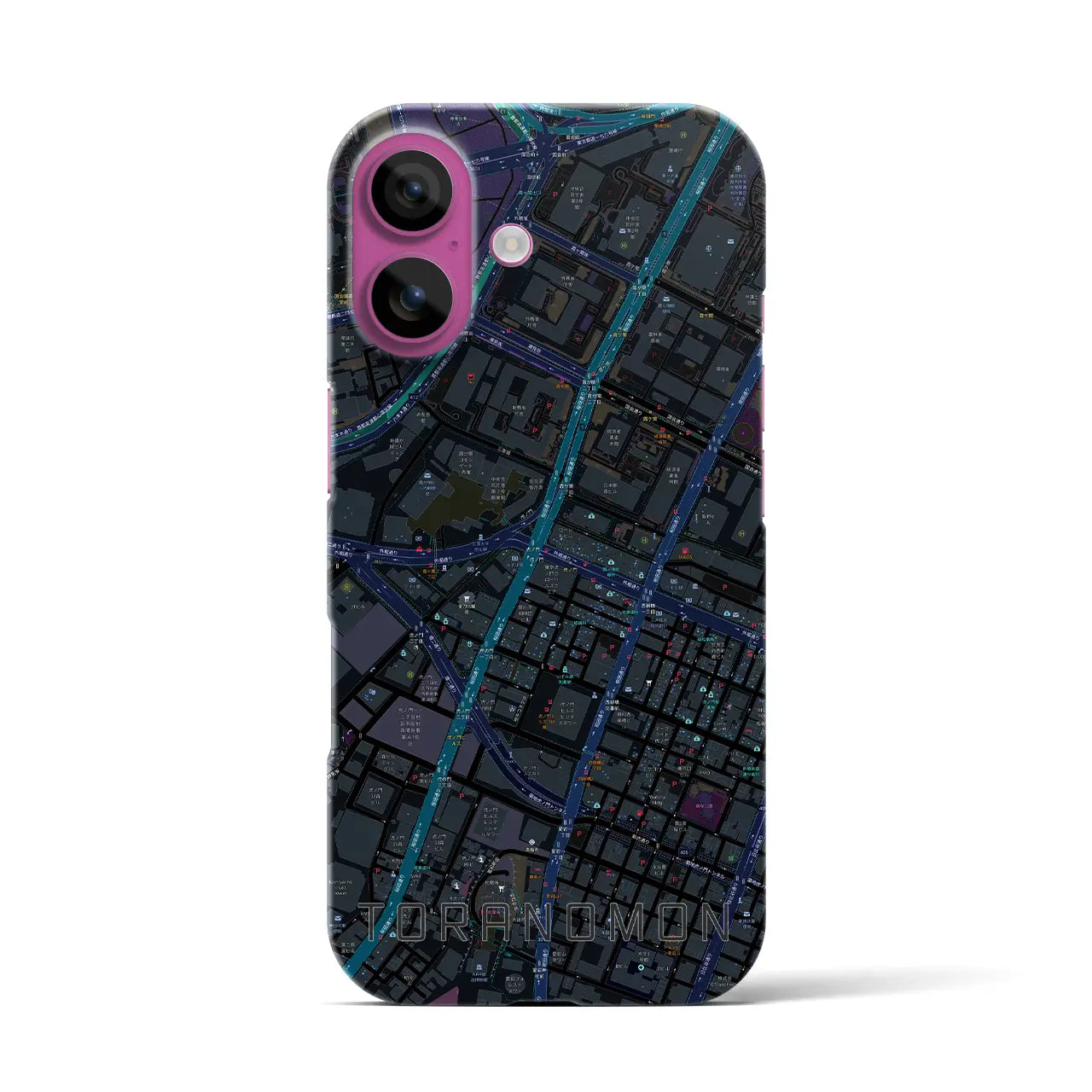 【虎ノ門(東京都)】地図柄iPhoneケース(バックカバータイプ)