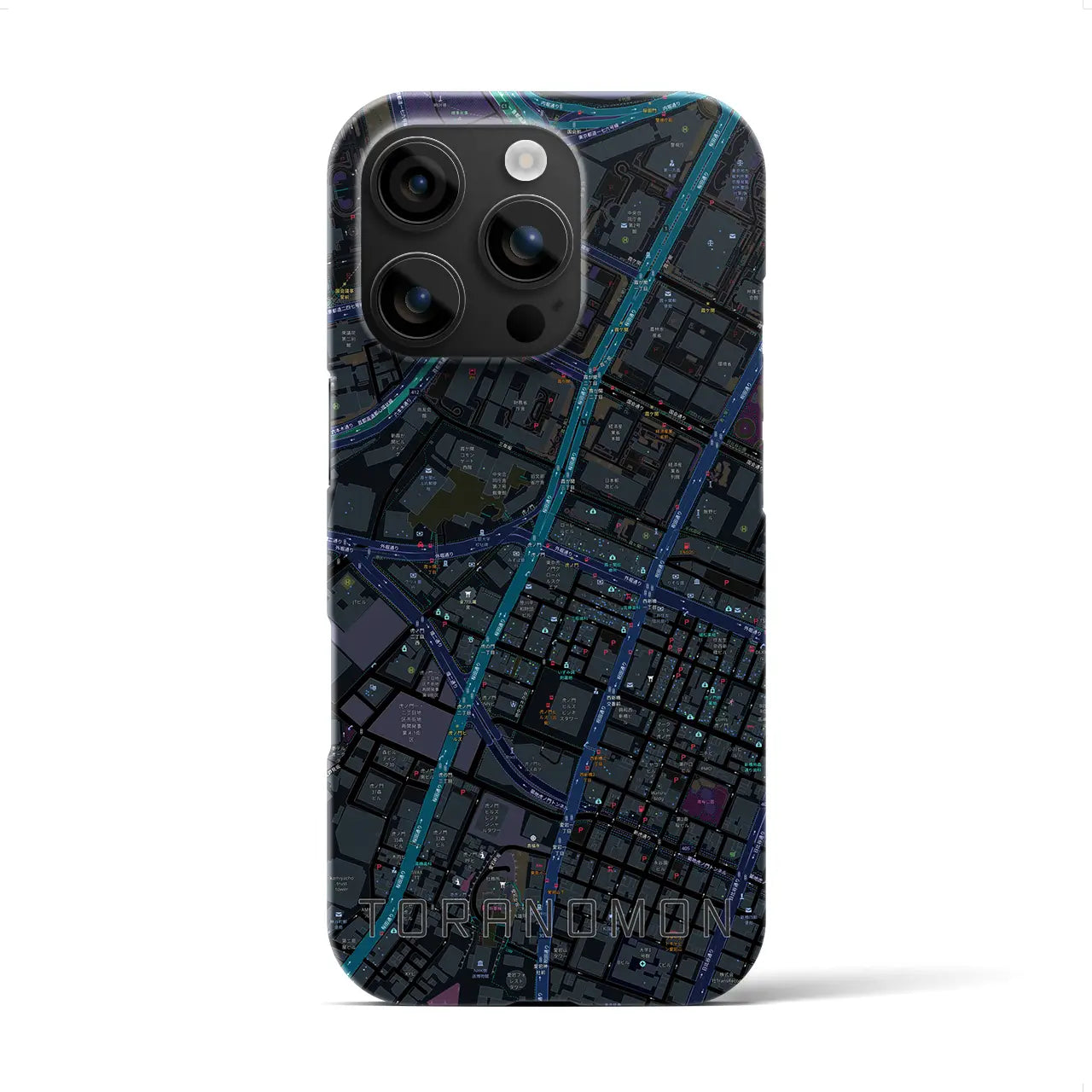 【虎ノ門(東京都)】地図柄iPhoneケース(バックカバータイプ)