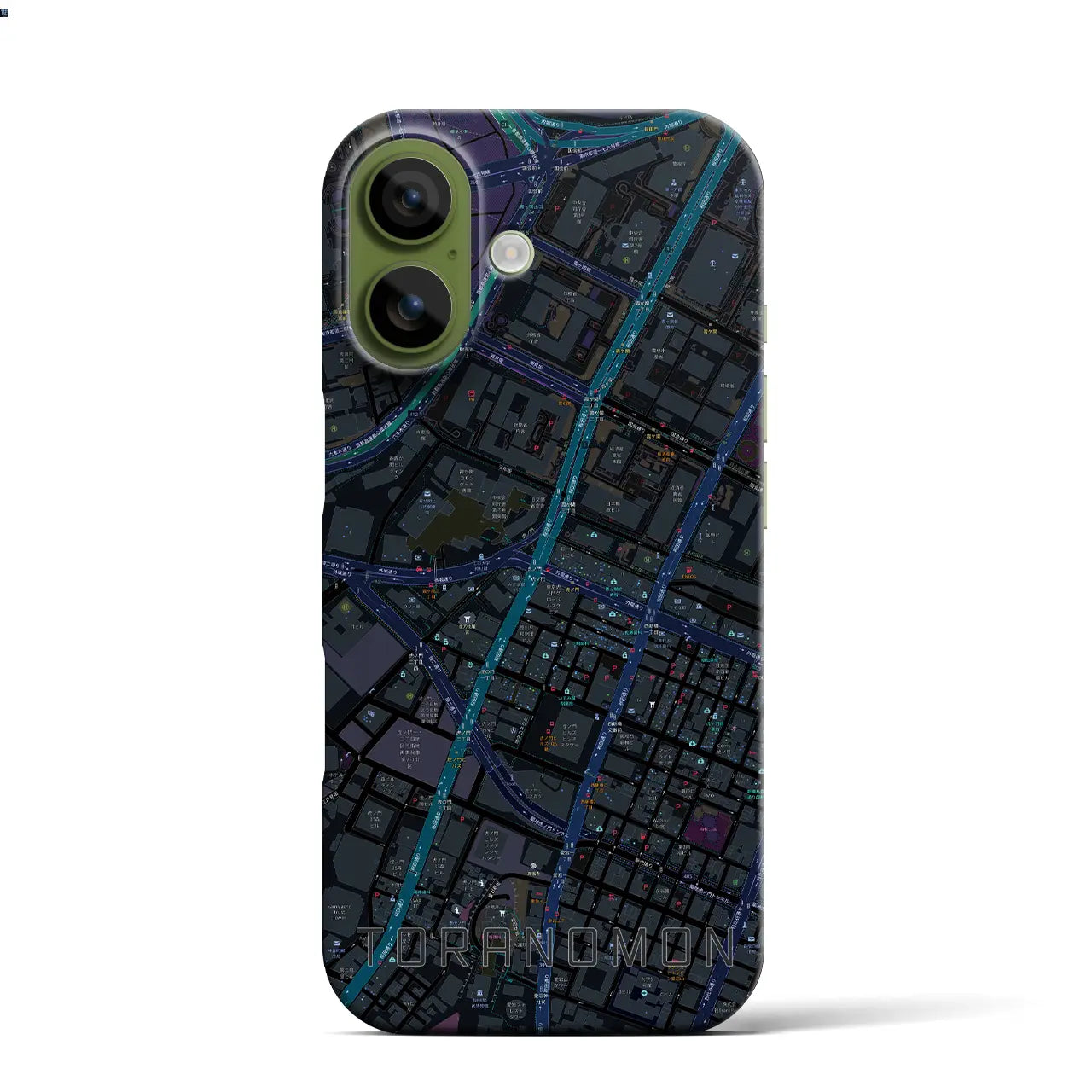 【虎ノ門(東京都)】地図柄iPhoneケース(バックカバータイプ)