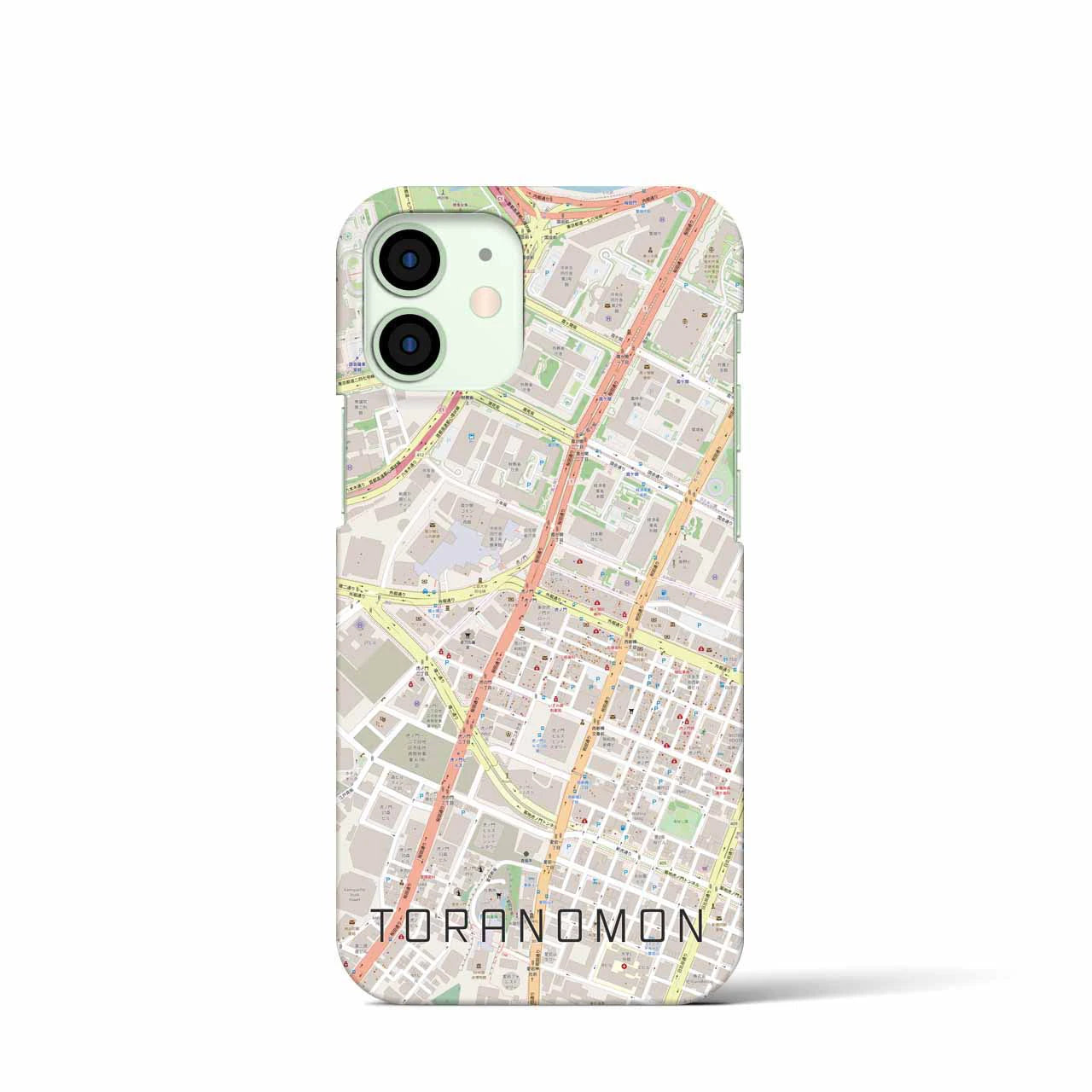 【虎ノ門(東京都)】地図柄iPhoneケース(バックカバータイプ)
