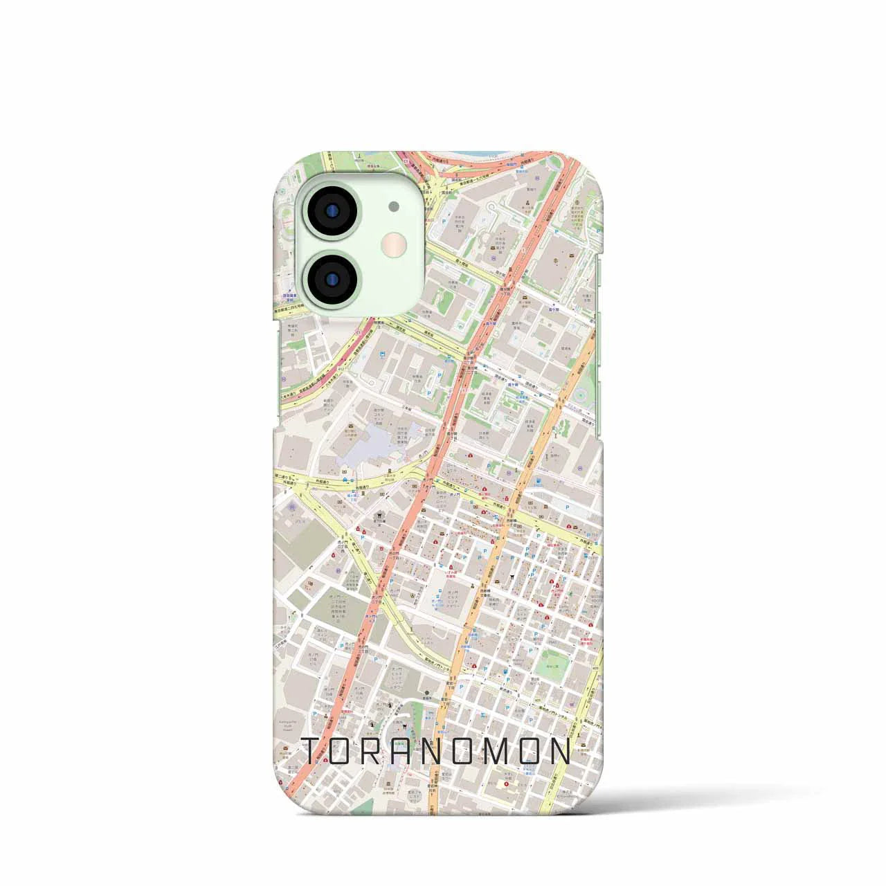 【虎ノ門(東京都)】地図柄iPhoneケース(バックカバータイプ)