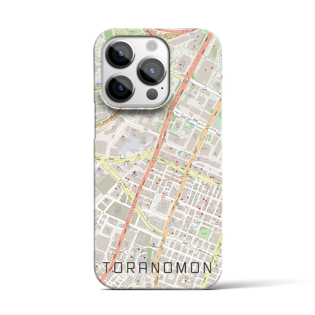 【虎ノ門(東京都)】地図柄iPhoneケース(バックカバータイプ)