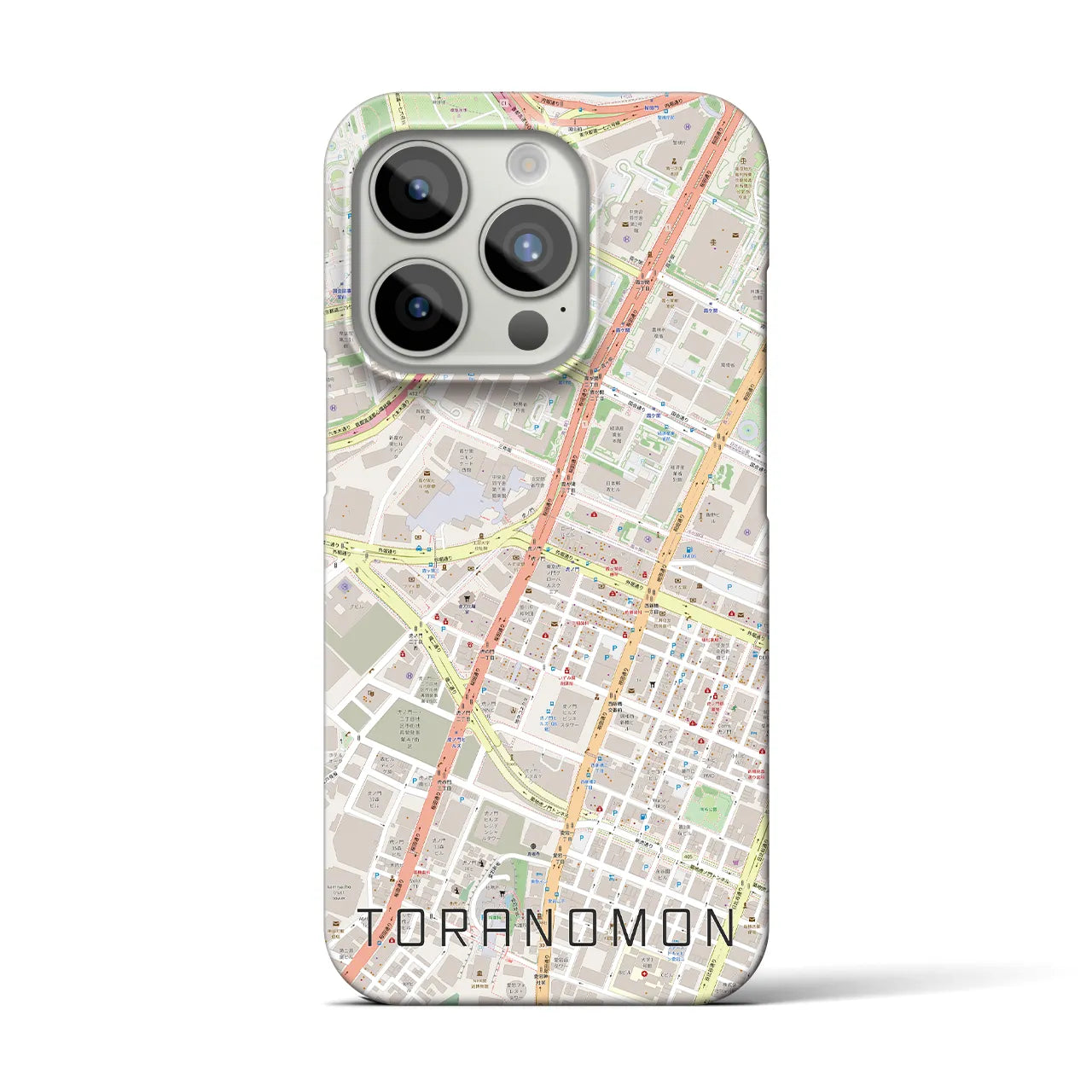 【虎ノ門(東京都)】地図柄iPhoneケース(バックカバータイプ)