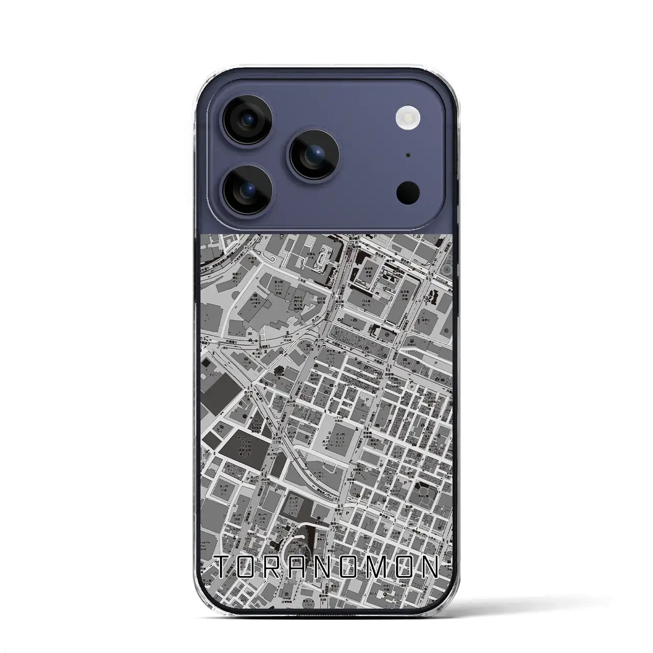 【虎ノ門(東京都)】地図柄iPhoneケース(クリアタイプ)