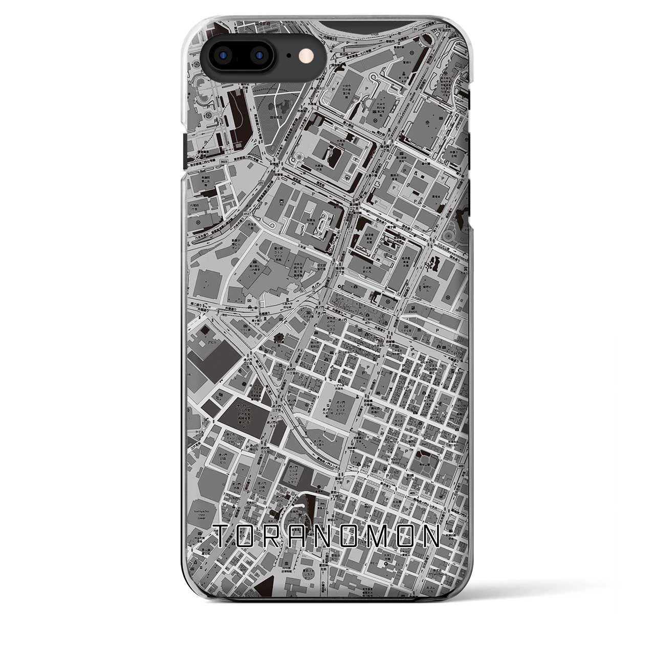 【虎ノ門(東京都)】地図柄iPhoneケース(クリアタイプ)