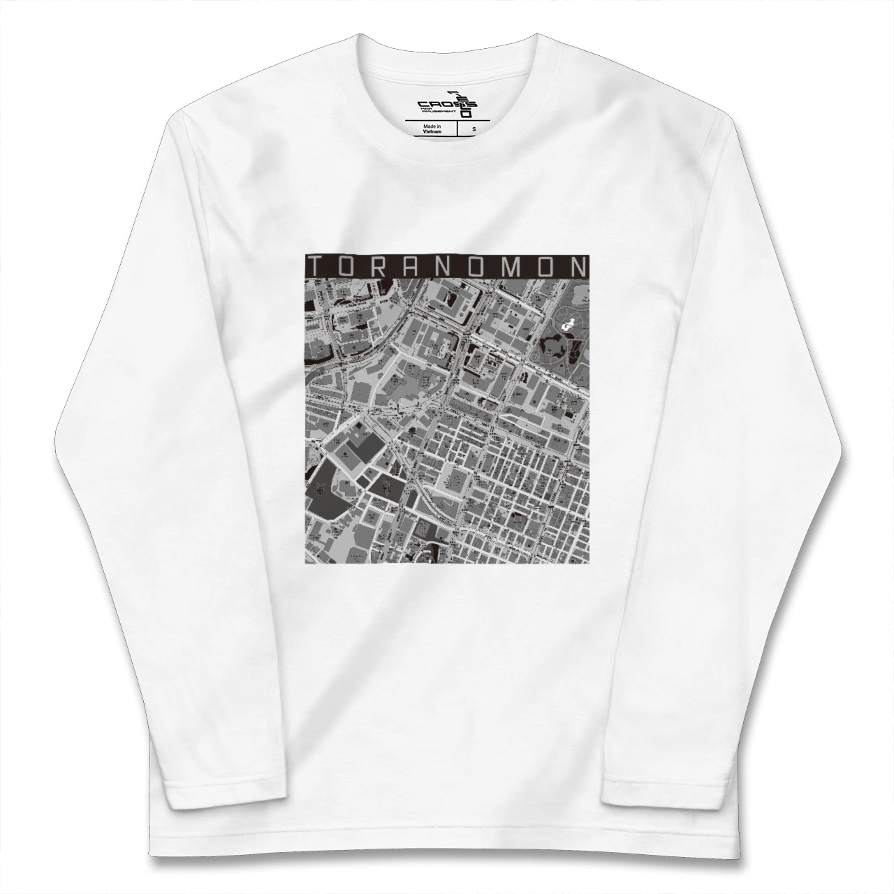 【虎ノ門(東京都)】地図柄ロングスリーブTシャツ